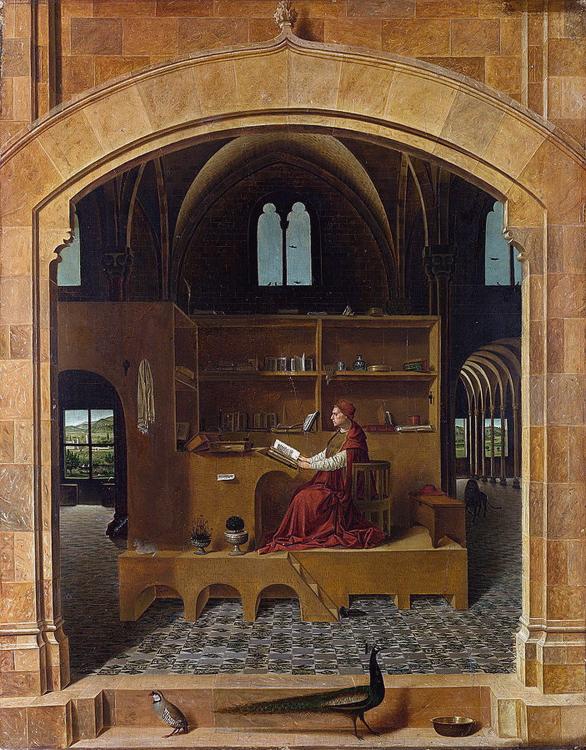 Antonello da Messina Saint Jerome in his Study (nn03) China oil painting art